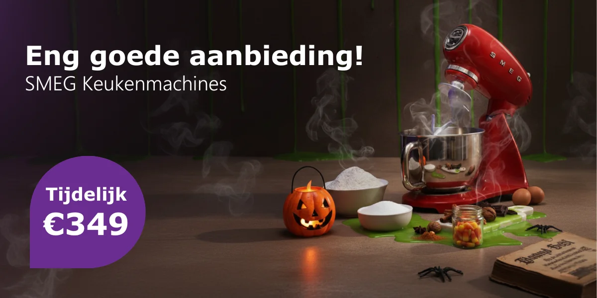 Eng Goede aanbieding voor de SMEG Keukenmachines! Nu tijdelijk voor 349 EURO